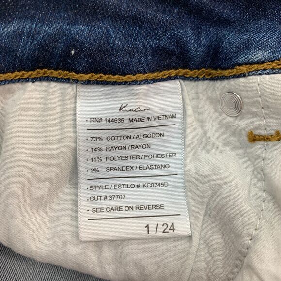 KanCan Jeans Womens 1/24 Denim Skinny Distressed Low Rise Ankle Stretch Pants - Picture 10 of 12